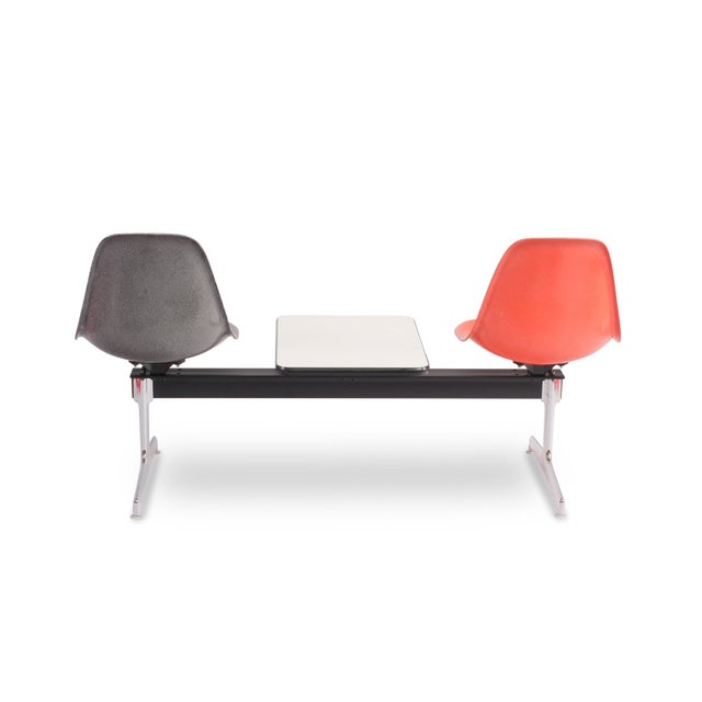 Mid-Century Modern Vintage Tandem Seating Group by Charles and Ray Eames, 1970s For Sale - Image 3 of 11