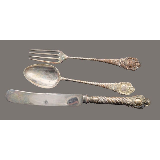 Late-19th Century French Silver Baptism Set, Set of 4 For Sale - Image 4 of 5
