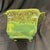 Celadon Vintage Drip Glaze Planter Rectangle Wide Rim 8x5" For Sale - Image 8 of 10
