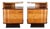 Art Deco Bedside Tables by Jindrich Halabala for Up Zavody, 1940s, Set of 2 For Sale