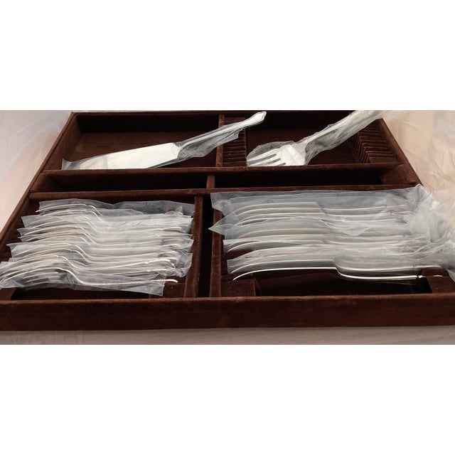 Frank Cobb & Co New 1980s Flatware Fish Set 26 Pieces Du Barry For Sale - Image 4 of 15