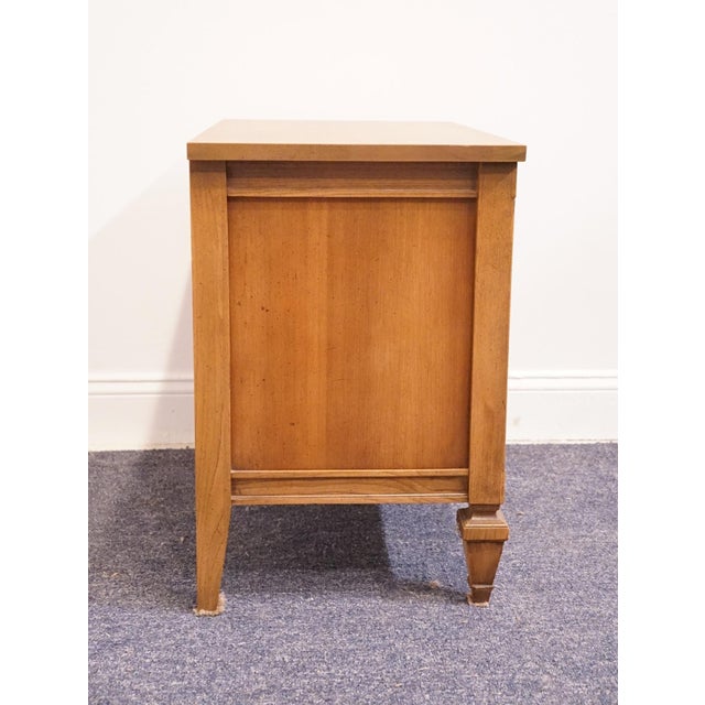 Sherrill Furniture Solid Cherry Italian Neoclassical Tuscan Style 26" Two Drawer Nightstand 3101 For Sale - Image 11 of 12