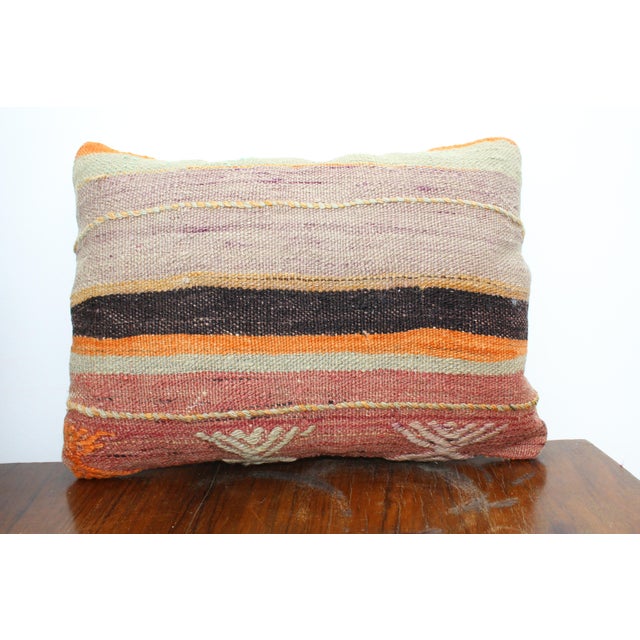 Turkish Kilim Decorative Pillow Cover - 13"x18.5" For Sale - Image 10 of 10