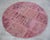 The Pink Way Turkish Round Rug Hand Knotted Handstitched Living Room Entry Decor - 4'11" Diameter For Sale - Image 11 of 13