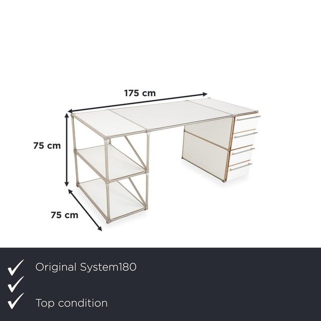 The System180 desk is a prime example of modular, functional design "Made in Berlin." with its striking combination of a...