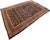 Antique Bijar Carpet Oriental Carpet, Handmade, Navy, Red, Light Blue and Green For Sale - Image 9 of 18