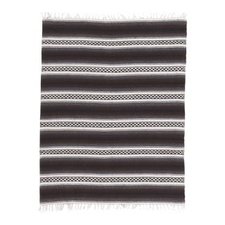 Vintage Striped Indian Kilim Rug - 04'09 X 05'11 For Sale