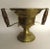 Nice brass two handled hot coal carrier or wine cooler. Measures : handle to handle 11 1/2" wide diameter across (without...