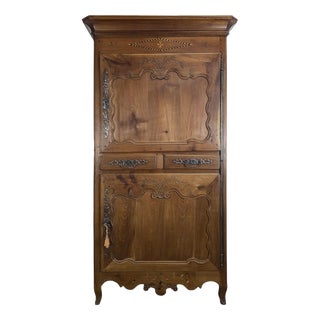 Louis XV Carved and Inlaid Cherrywood Dresser with Star For Sale