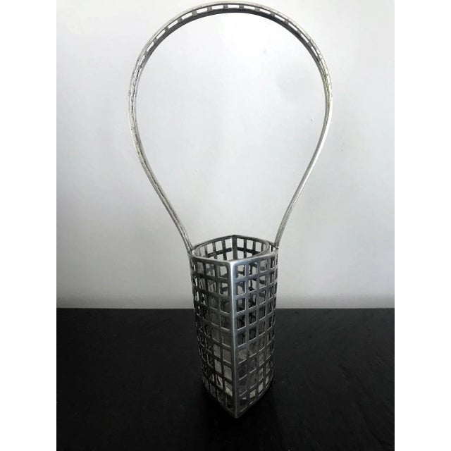 Traditional Silver Vase with Glass Insert by Josef Hoffmann for Wiener Werkstätte For Sale - Image 3 of 10