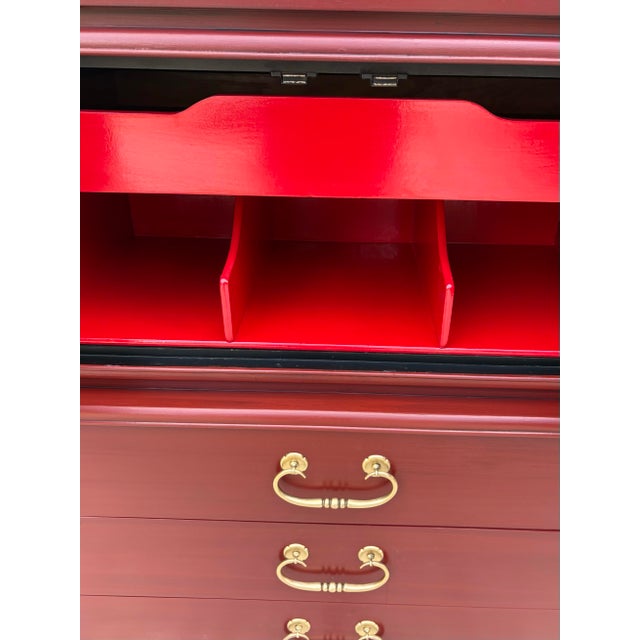 Wood Vintage Kent Coffey the Amerasia Chest on Chest For Sale - Image 7 of 13