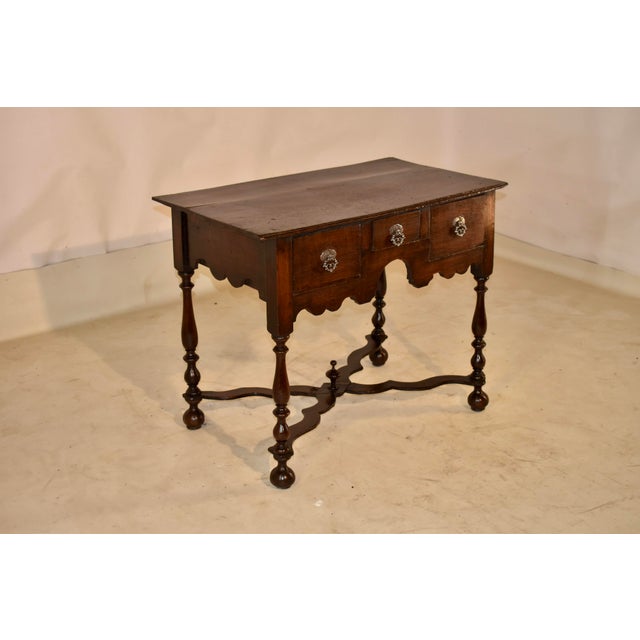 English 17th Century English Oak Lowboy For Sale - Image 3 of 12