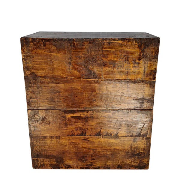 Pair Red Antique Cabinets For Sale - Image 10 of 10