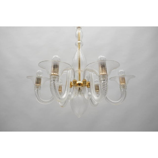 1990s Murano Glass Chandelier from Barovier & Toso, Italy, 1990s For Sale - Image 5 of 18