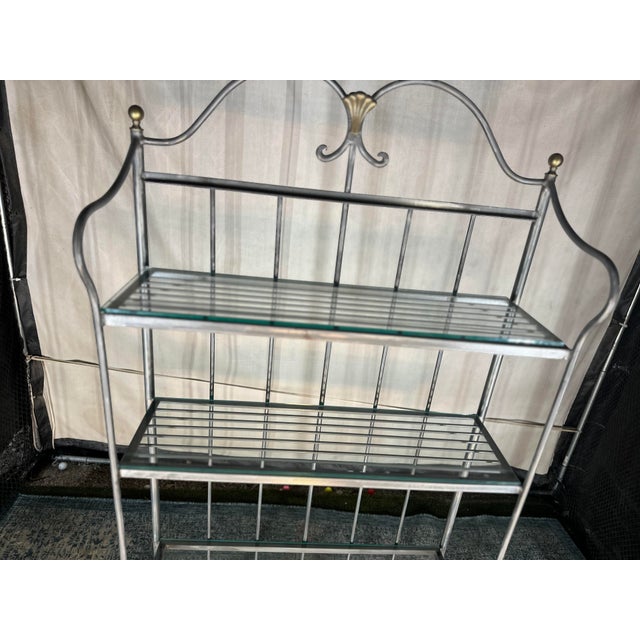 1990s Ethan Allen Legacy French Country Iron Bakers Rack Etagere Chairish