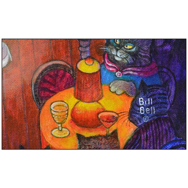 Figurative Cat Dance, Bill Bell For Sale - Image 3 of 4
