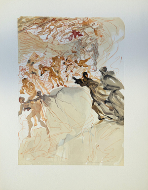 Salvador Dali, La luxure, Nude, Etching