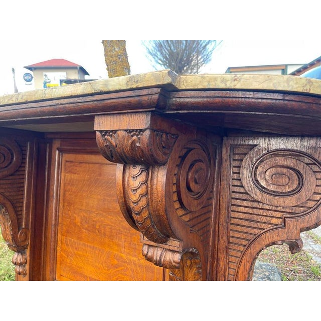 Large Historicism Console Pedestal For Sale - Image 11 of 17