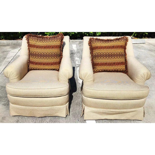 Robb & Stucky Lounge Armchairs Pair For Sale - Image 4 of 10