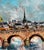 Urbain Huchet, Post Impressionist Fauvist Art French Oil Painting Paris Bridge Urbain Huchet, c.1998 For Sale - Image 10 of 14