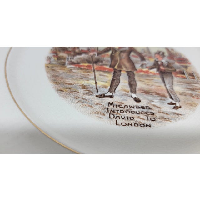 Early 21st Century Vintage Sandland - Ware Lancaster Hanley " Micawber Introduces David to London " Decorative Plate For Sale - Image 5 of 8