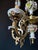Gold Antique Chandelier in Ceramic and Brass, 1960s For Sale - Image 8 of 11