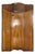Vintage Art Deco 1940's Burl Wood Armoire Dresser For Sale
