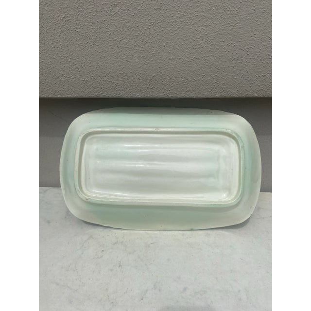 Majolica Asparagus Platter Salins With Ferns, Circa 1880 For Sale In Austin - Image 6 of 6