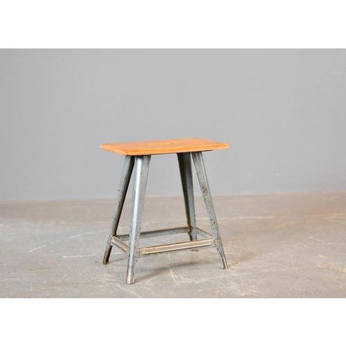 Industrial Factory Stool By Rowac Circa 1930s - Original branded seat - Rowac plaque on the underneath of the seat - By...