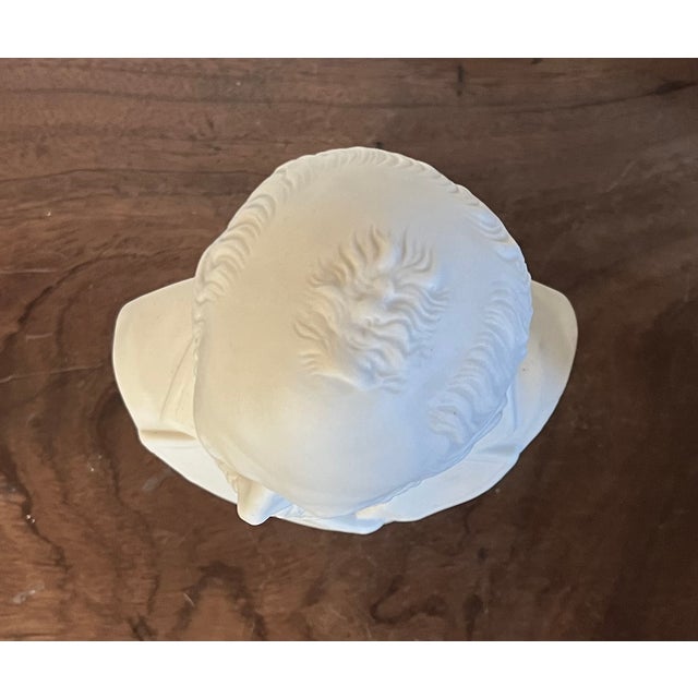 Ceramic Antique 19th Century English Parian Porcelain Bisque Portrait Bust of President James Garfield For Sale - Image 7 of 14