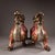 Traditional Pair of Antique Cloisonné Enamel Pixiu Statues, Mythical Beast Figures, 2.6kg Each For Sale - Image 3 of 9