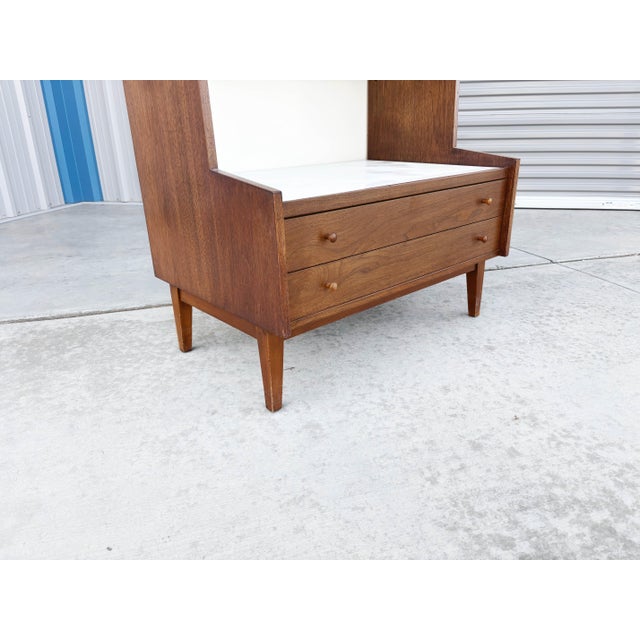 Wood 1960s Mid Century Walnut Cabinet by Kipp Stewart for Glenn of California, Attributed For Sale - Image 7 of 10