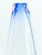 This blue blended glass Vase is a small unifleur vase, in the transparent, coated glass, with shades sloping to blue...