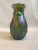 Gorgeous 1930's hand blown art glass vase attributed to Lutz.