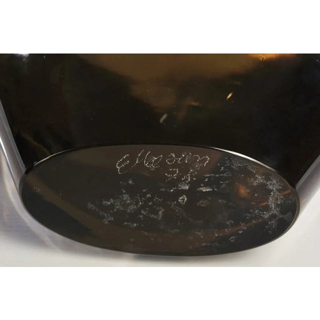 Glass 1970s Vintage Ermanno Nason Murano Solid Glass Toucan Sculpture For Sale - Image 7 of 9