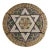 Polychrome Terra Cotta Round Frieze With Star of David From Synagogue For Sale