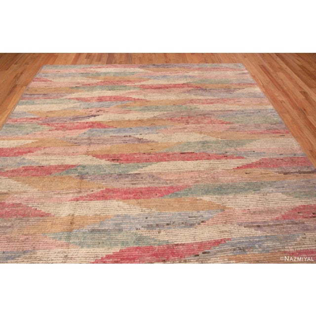 Contemporary Artistic Colorful Modern Abstract Contemporary Room Size Area Rug For Sale - Image 3 of 8