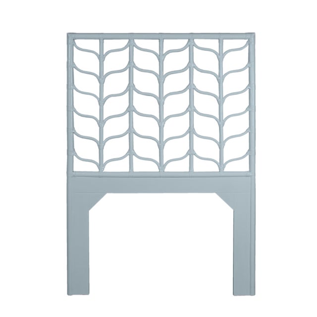 Coastal Ivy Standard Bed Twin, Light Blue For Sale - Image 3 of 7