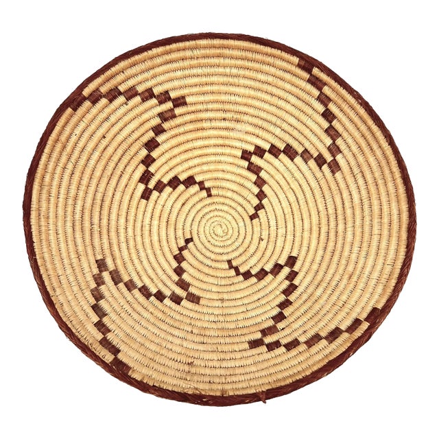 Early 20th Century Botswana Basket 15inch MATTER COLLECTION For Sale