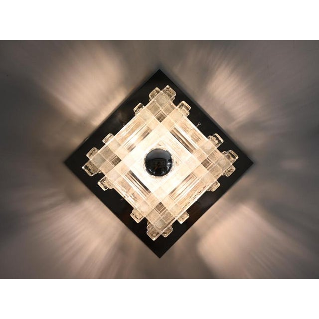 Jenga Glass Ceiling Light by Albano Poli for Poliarte, Italy, 1970s For Sale - Image 15 of 16