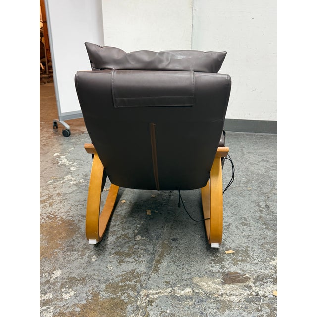 2010s JXP Brown Rocking Massage Chair For Sale - Image 5 of 12