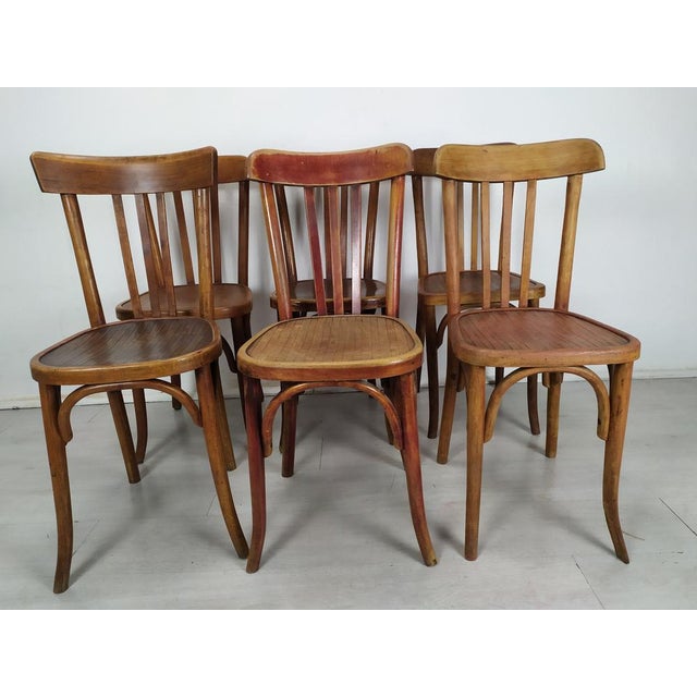 Bistrot Chairs from Baumann, 1890s, Set of 6, in Good conditions. Designed 1890 to 1919 This piece has an attribution...