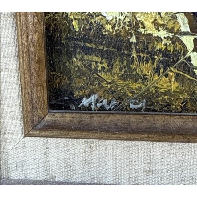 Original Artist Signed Oil Rural Landscape Painting of "Barn in Afternoon" in Carved Giltwood Frame For Sale - Image 10 of 12