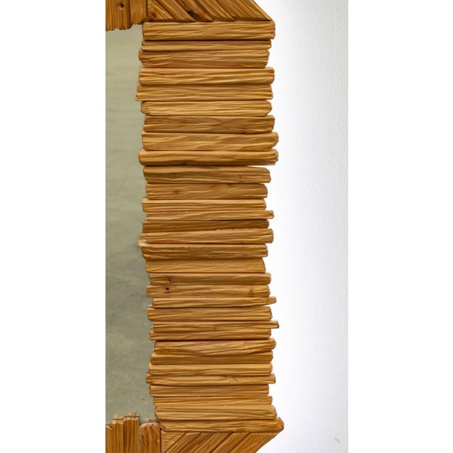 Backlit Mirror with Wooden Frame, 2010s For Sale - Image 3 of 8