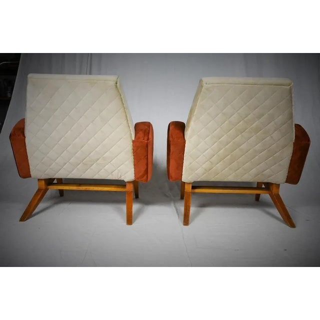 Wood Set of Mid-Century Italian Armchairs, 1965 For Sale - Image 7 of 13