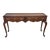 Vintage Cherry Queen Anne Console Sofa Hall Table With Shell For Sale