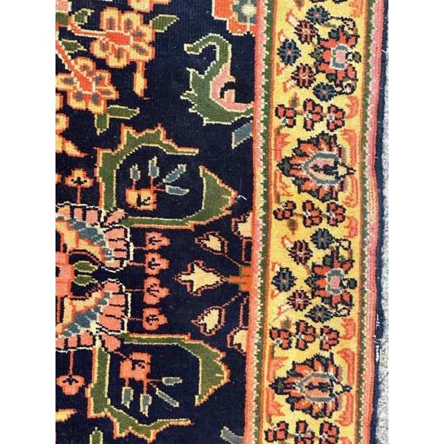 Small Vintage Sarouk Rug, 1980s For Sale - Image 9 of 17