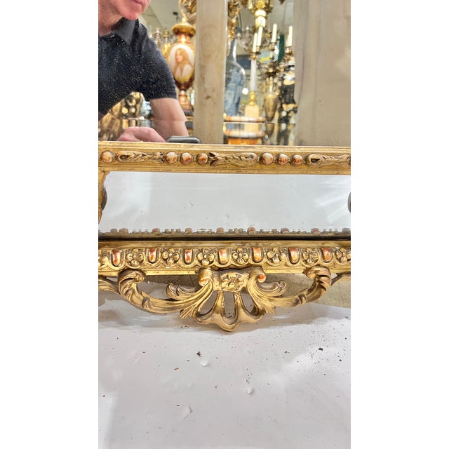 Antique Giltwood Mirror in French Louis XVI Style For Sale - Image 14 of 14