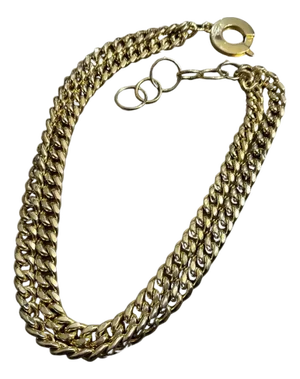 A Stunning 1980s Brass Belt or Chain Necklace by Genny