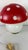 Mushroom Table Lamp in Murano Glass and Brass Base, 1970s For Sale - Image 3 of 10